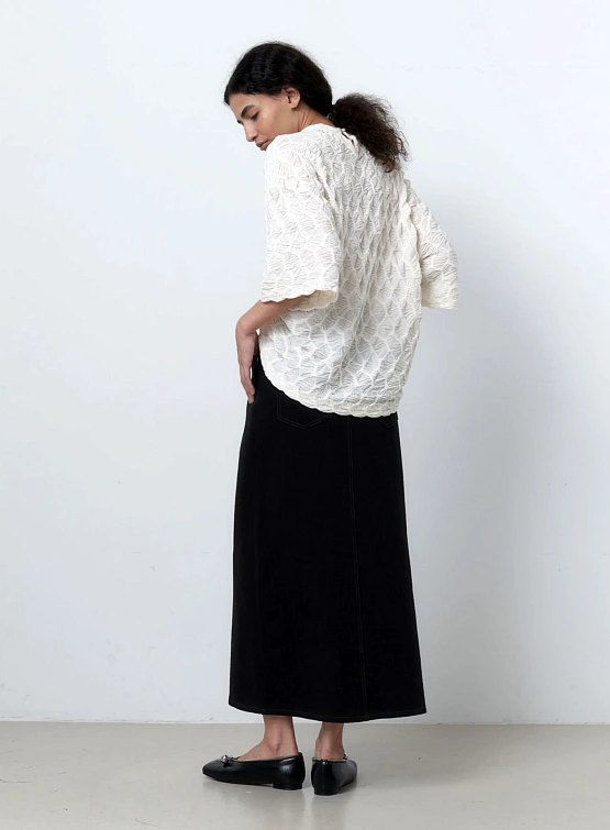 Женская юбка EPINGLER Folding Denim Long Black