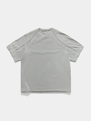 Футболка UNAFFECTED Raw Edge Cut Light Grey