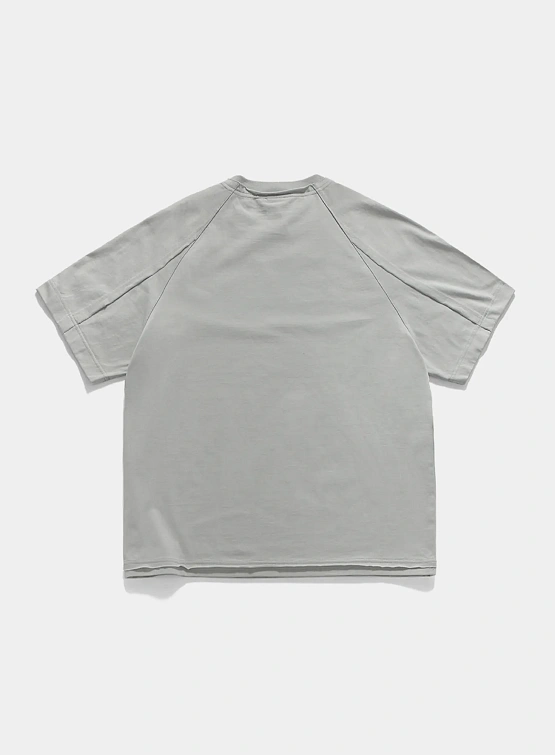 Футболка UNAFFECTED Raw Edge Cut Light Grey