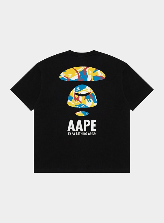 Футболка AAPE x Basquiat ‘Moonface’ Black