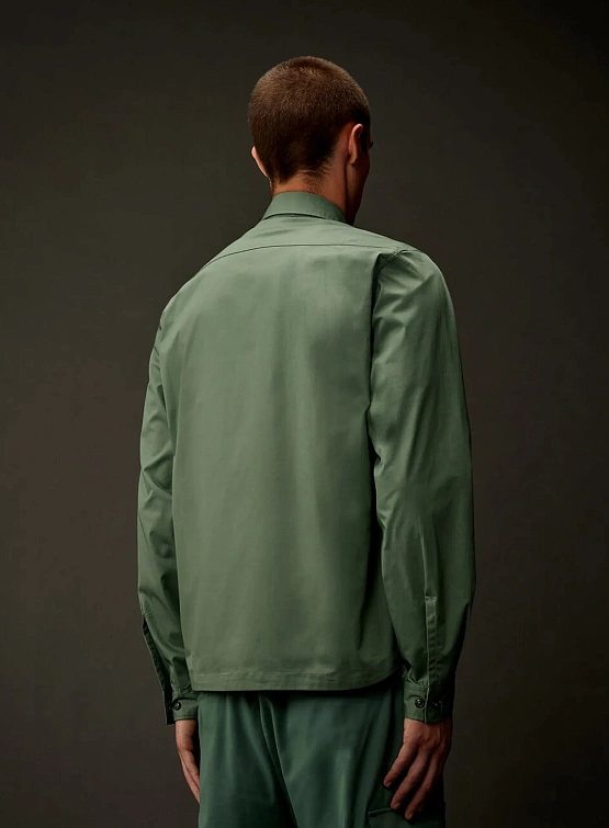 Рубашка C.P. Company Metropolis Series Gabardine Sea Spray