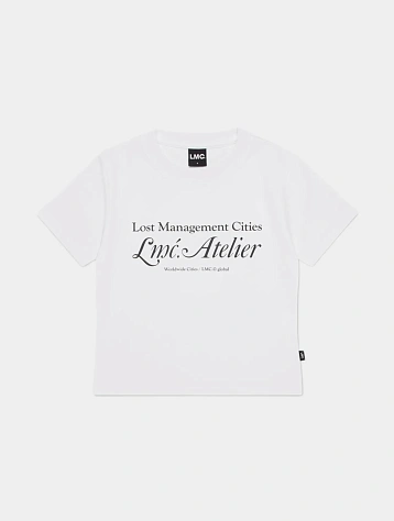 Женская футболка LMC WM Atelier Slim Cropped White