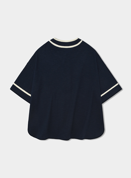Футболка Джерси ANGLAN Baseball Half Open Jersey Navy