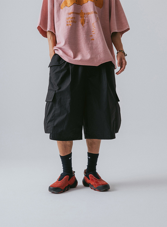 Шорты ANGLAN Field Wide Cargo Half Pants Black