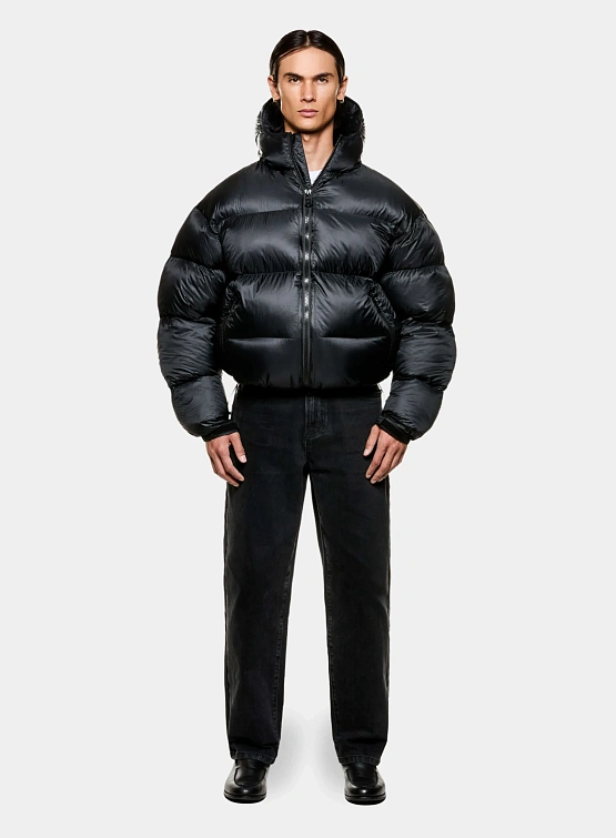 Пуховик MKI MIYUKI ZOKU Translucent Hooded Bubble Black