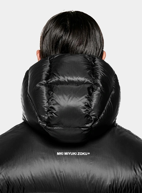 Пуховик MKI MIYUKI ZOKU Translucent Hooded Bubble Black