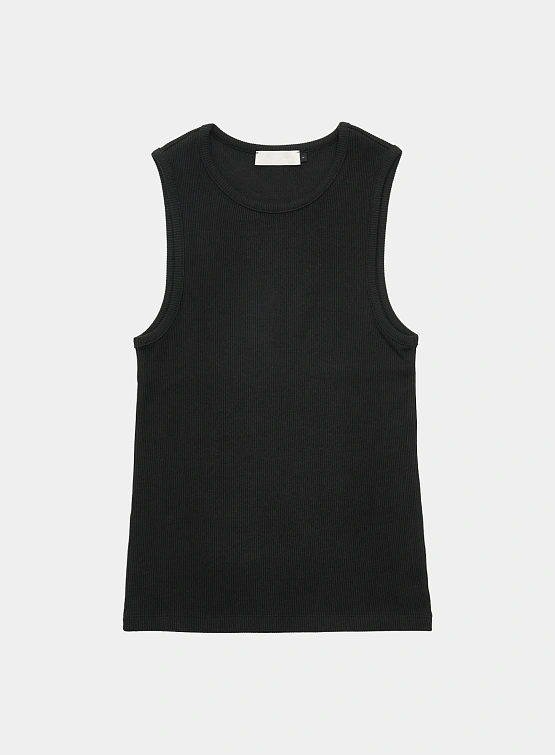 Топ AMOMENTO Round Neck Sleeveless Top Black