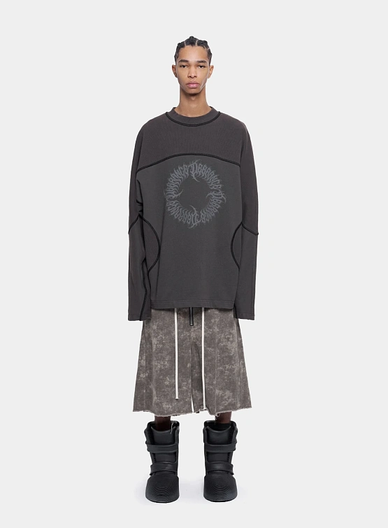 Шорты ARNODEFRANCE Concrete Denim Baggy Washed Black