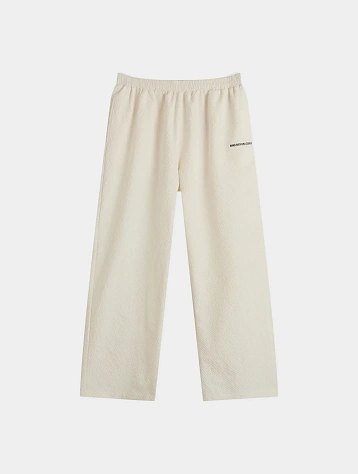 Брюки MKI MIYUKI ZOKU Seersucker Wide Leg Bone