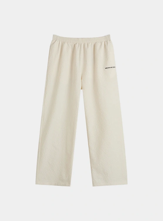 Брюки MKI MIYUKI ZOKU Seersucker Wide Leg Bone