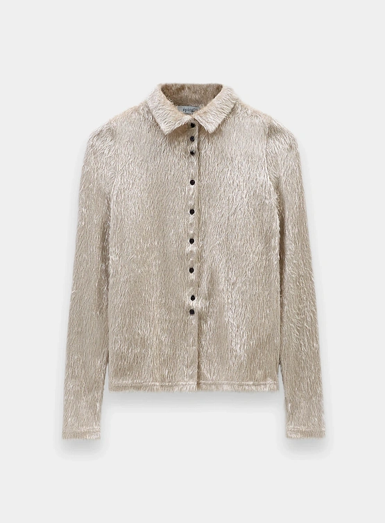 Женский кардиган EPINGLER Fur Slim Knit Beige