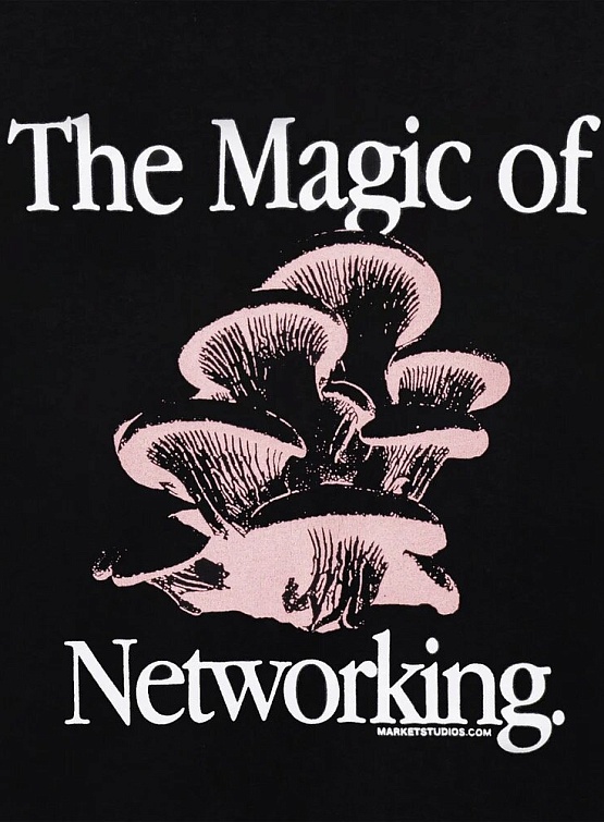 Футболка MARKET Social Network T-Shirt Washed Black