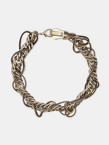 Ожерелье Jean Paul Gaultier Zippers Silver/Black/Gold