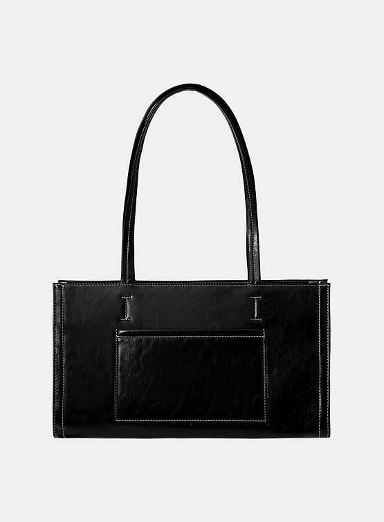 Женская сумка STAND OIL Oblong Bag Stitch Black
