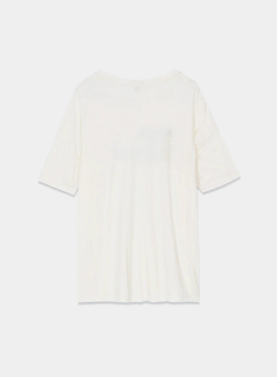 Женская футболка R13 Fuck Relaxed T Ecru