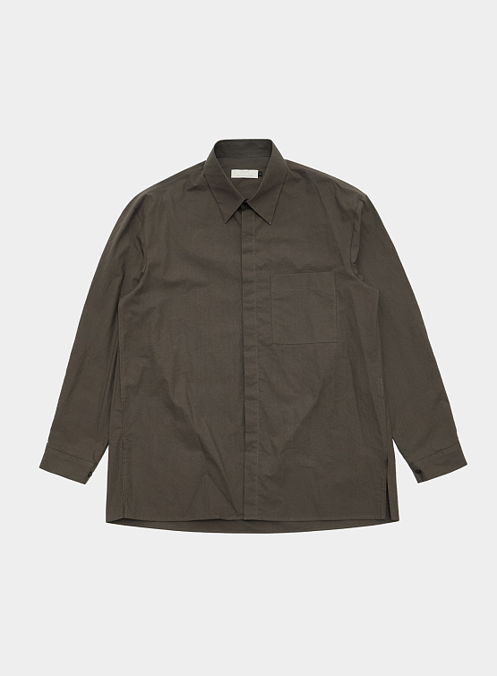 Рубашка AMOMENTO Square Pocket Oversized Brown