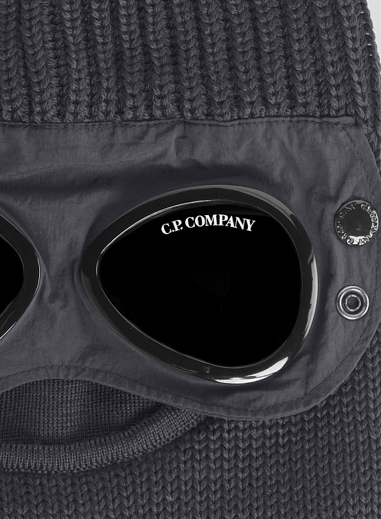 Балаклава C.P. Company Extra Fine Merino Wool Goggle Forged Iron