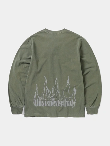 Лонгслив thisisneverthat Flame Onyx L/S Tee Mud