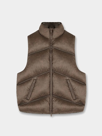 Жилет Represent Washed Puffer Gilet Brown