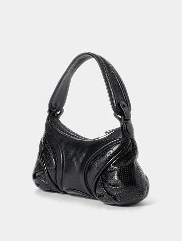 Cумка Marine Serre Moonogram Embossed Leather Futura Black