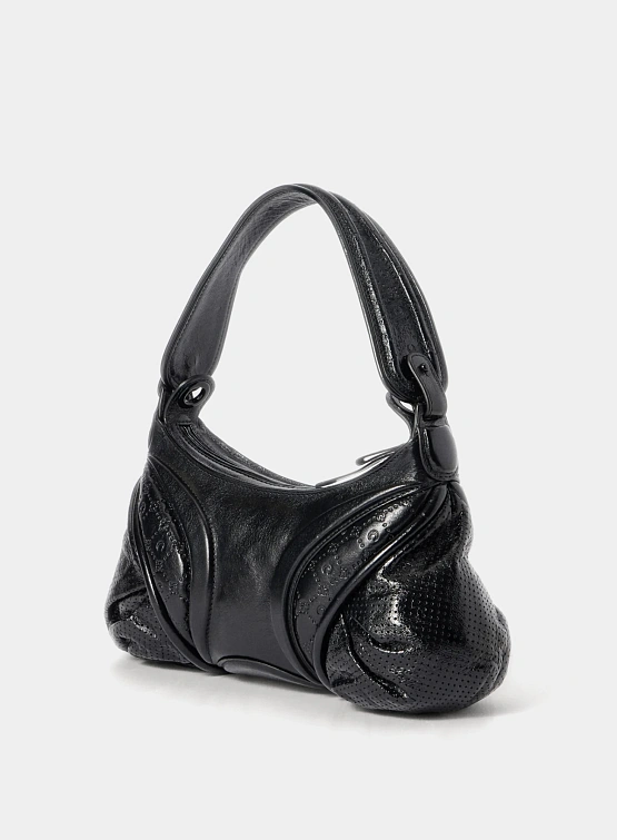 Cумка Marine Serre Moonogram Embossed Leather Futura Black