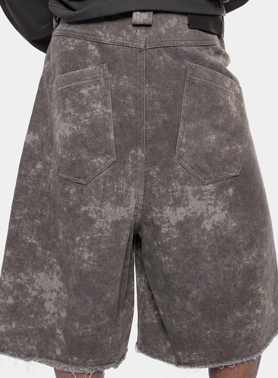 Шорты ARNODEFRANCE Concrete Denim Baggy Washed Black