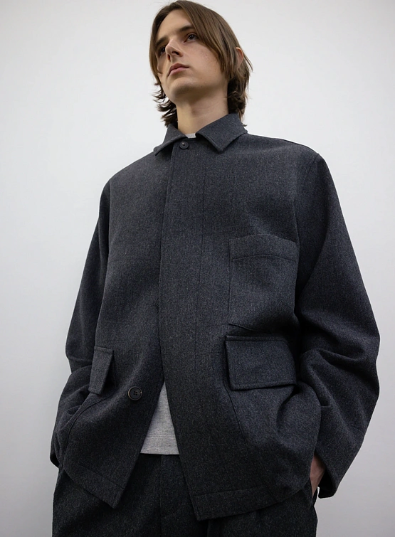 Полупальто LE17SEPTEMBRE Wool Field Gray