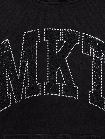 Худи MARKET MKT Rhinestone Arc Washed Black