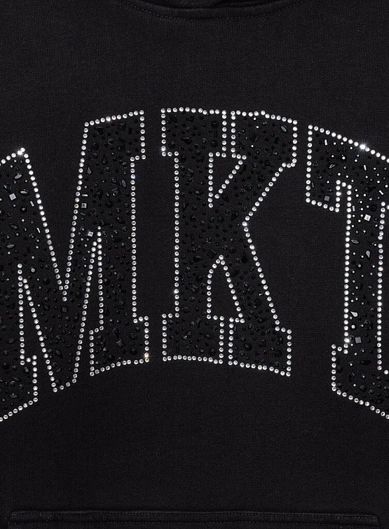 Худи MARKET MKT Rhinestone Arc Washed Black