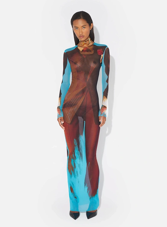 Женское платье Jean Paul Gaultier Re-Edition: La Robe Tennis Multicolor