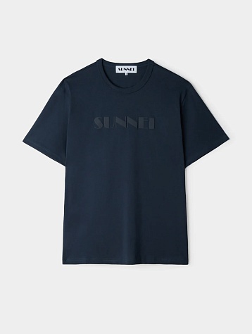 Футболка Sunnei Classic T-Shirt Logo Sprayed Carbon