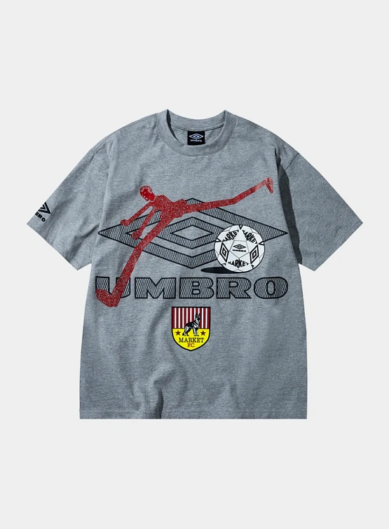 Футболка MARKET x UMBRO RUNNING MAN TEE Grey