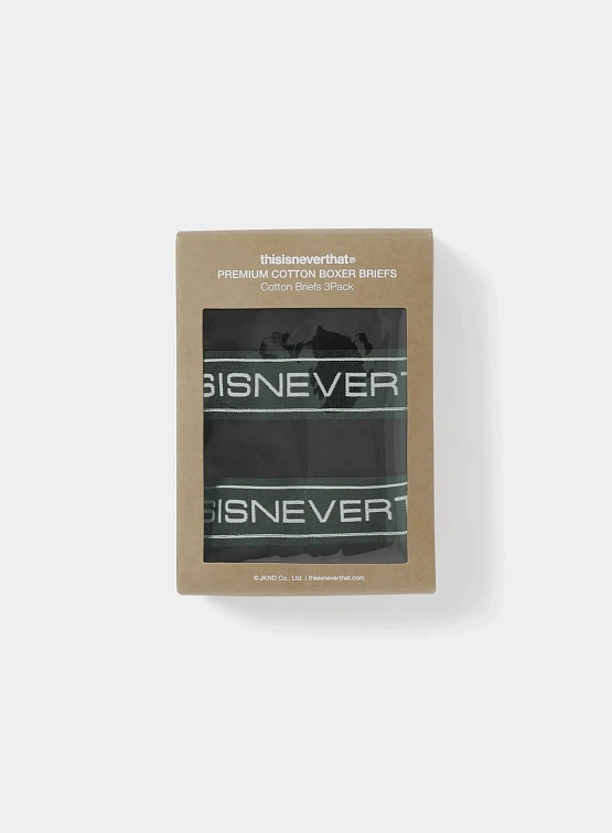Трусы thisisneverthat Cotton Briefs 3Pack Black