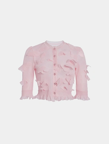 Женский кардиган Coperni Knitted Butterfly Pink
