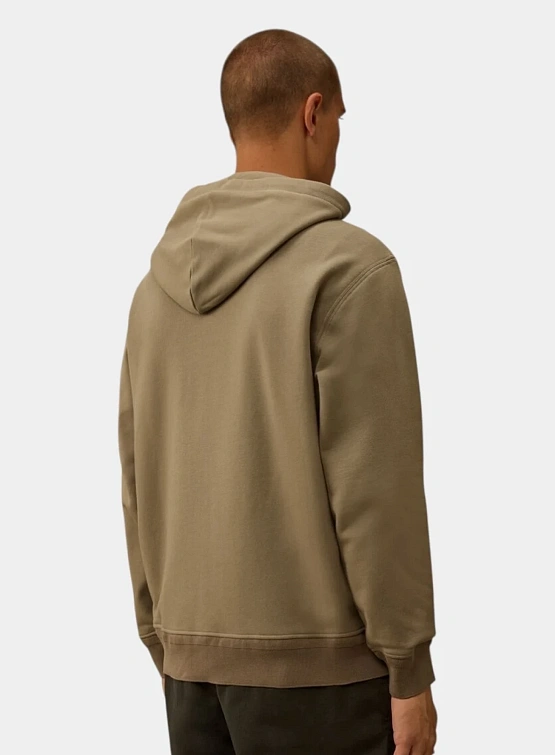 Зип-худи C.P. Company Diagonal Raised Fleece Logo Fallen Rock