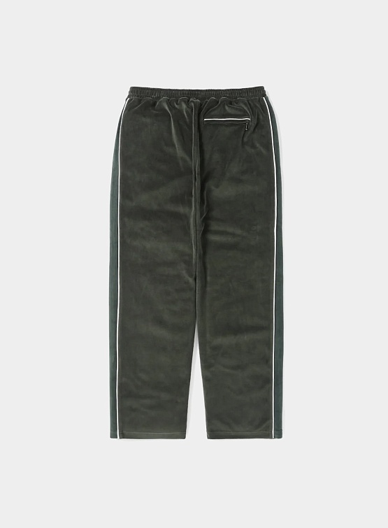 Брюки thisisneverthat Velour Track Pant Green