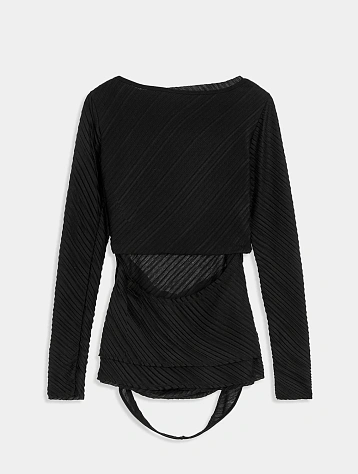 Женский топ OPEN YY Pleats Top Black