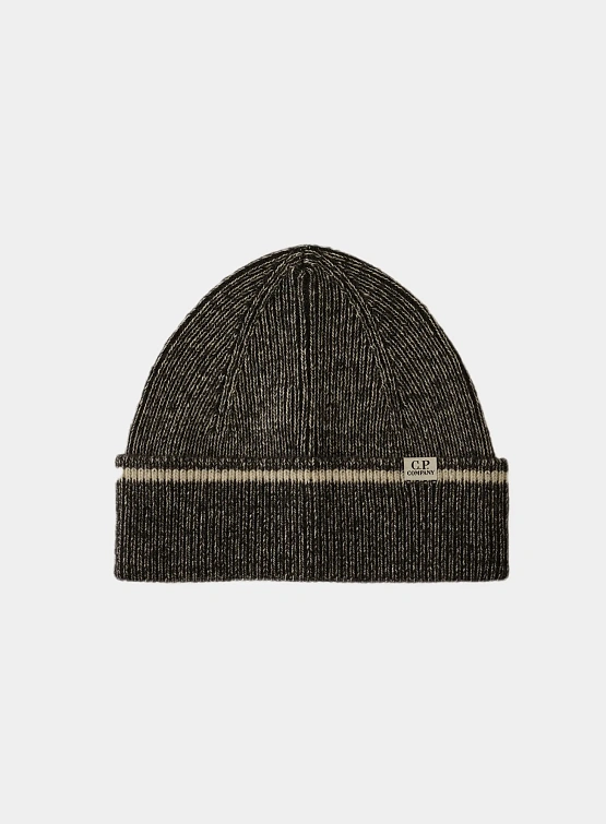 Шапка C.P. Company Fleece Knit Beanie Anthracite Melange
