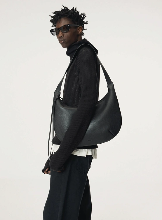 Сумка Recto Leather Hobo Black