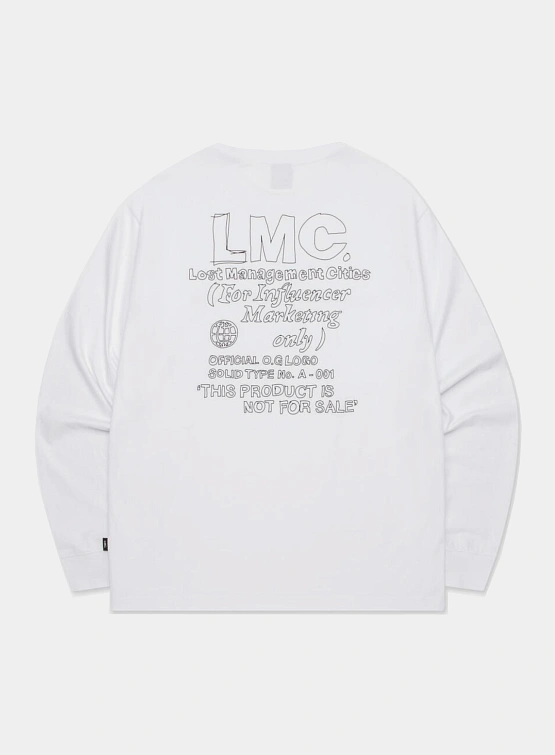 Лонгслив LMC FN Doodle Longsleeve Tee White