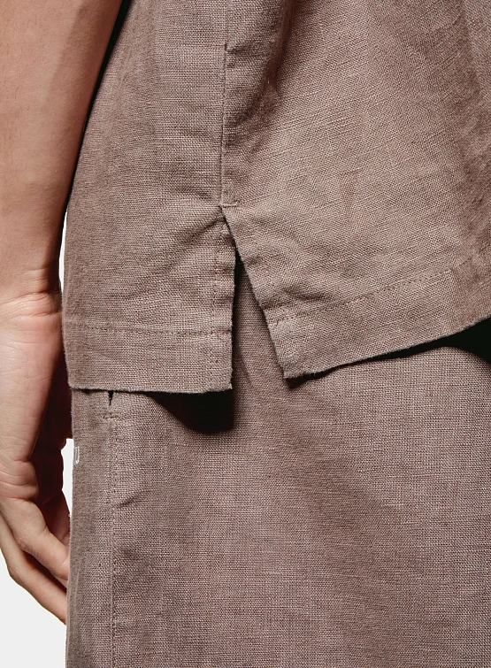 Рубашка MKI MIYUKI ZOKU Linen Vacation Mushroom