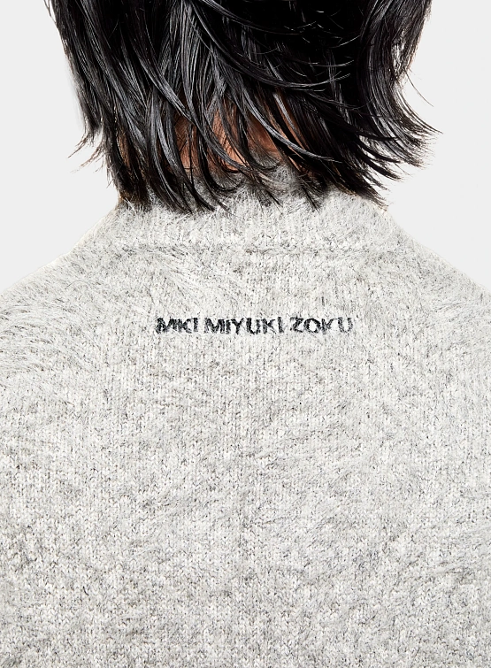Свитер MKI MIYUKI ZOKU Faux Alpaca Knit Melange Grey