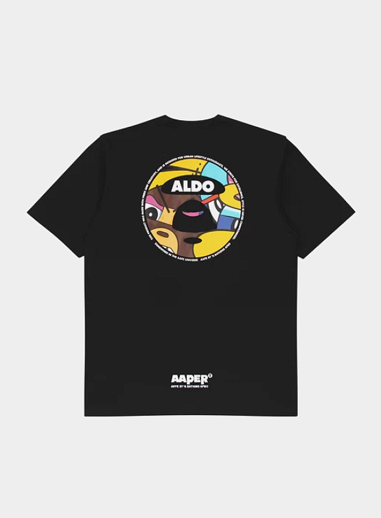 Футболка AAPE Aape X Eric Inkala Aaper Aldo Graphic Tee Black