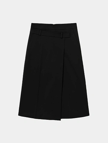 Женская юбка JUUN.J Wrap Slit Long Skirt Black