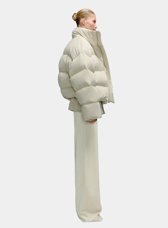 Пуховик entire studios Mml Puffer Cotton Off White