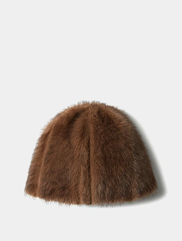 Шапка LE17SEPTEMBRE Mahogany Faux Fur Brown