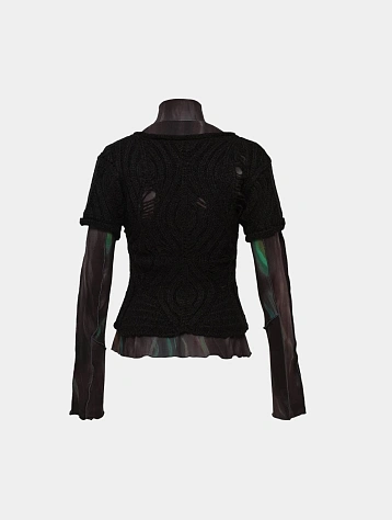 Женский топ Andersson Bell Cap Sleeve Layered Black