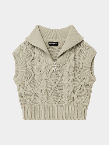 Женский жилет Han Kjøbenhavn Cable Knit Vest Cold Khaki