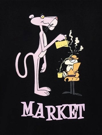 Футболка MARKET Pink Panther Pourover T-Shirt Black