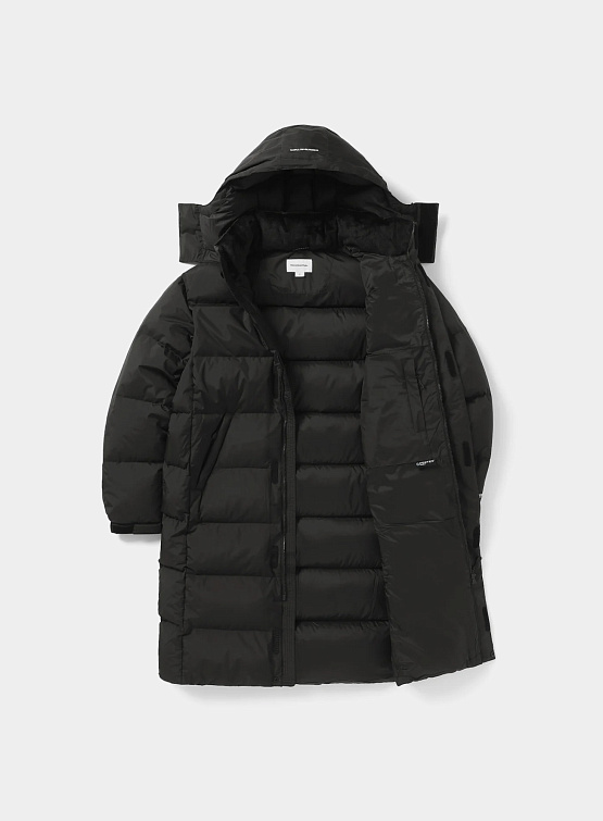 Парка thisisneverthat T Long Down Parka Black